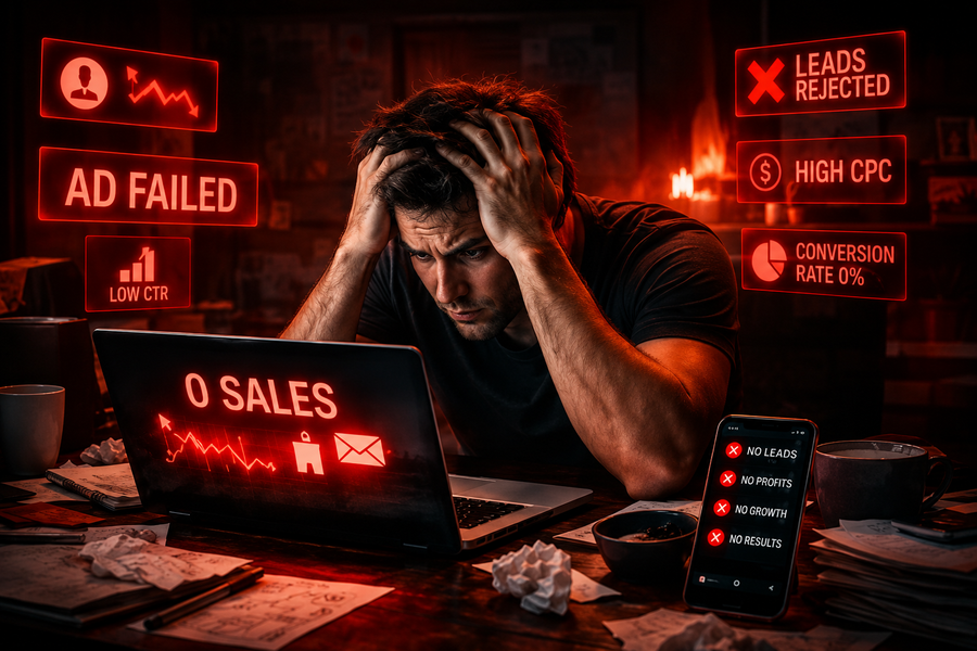 Coach struggling with failed ads and zero sales