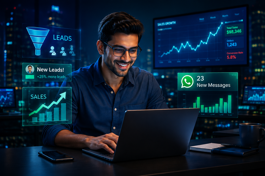 Coach with automated lead system running